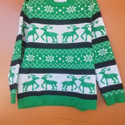 kids 10 youth reindeer christmas sweater