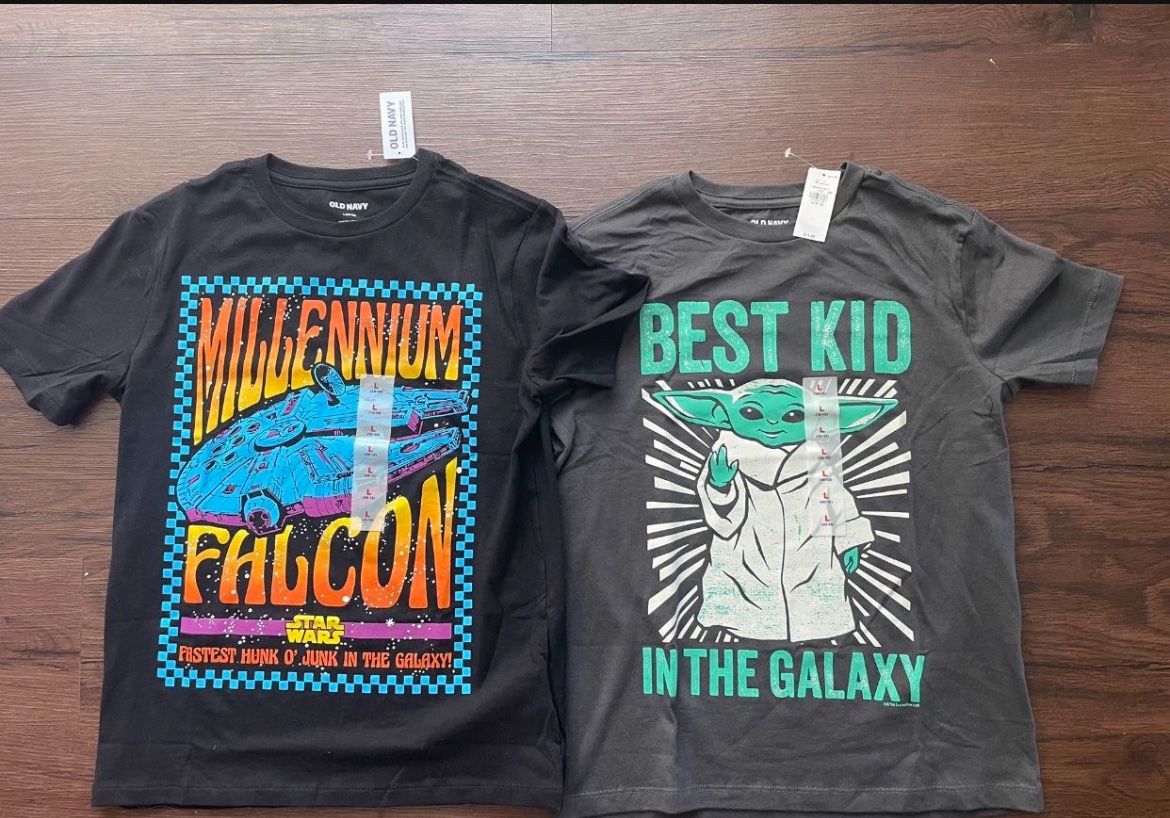 New Kids T Shirts Star Wars, 10-12Y $20 For 4