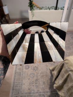 Vintage geometric handbag