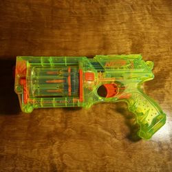 Nerf N Strike Maverick Rev 6 Sonic Green Clear Transparent 2004
