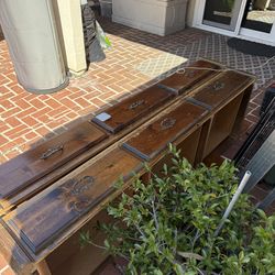 Queen Bed Frame, Solid Wood with drawers