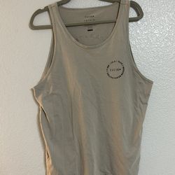 Men’s TAVIK gray black tank top shirt size medium
