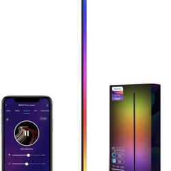 Corner Floor Lamp,LED Smart Floor Lamp,16 Million Colors, DIY & Scene Mode,Music Sync,compatible with Alexa,compatible with Google Assistant,WiFi APP,