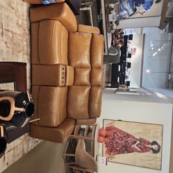 Davidson Leather Dual Power Reclining Love Seat