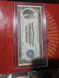 1918 $1 Federal Reserve Bank Note *CHICAGO* FRBN Large Note