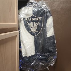 Raider Fans All Leather Jacket Official Starter