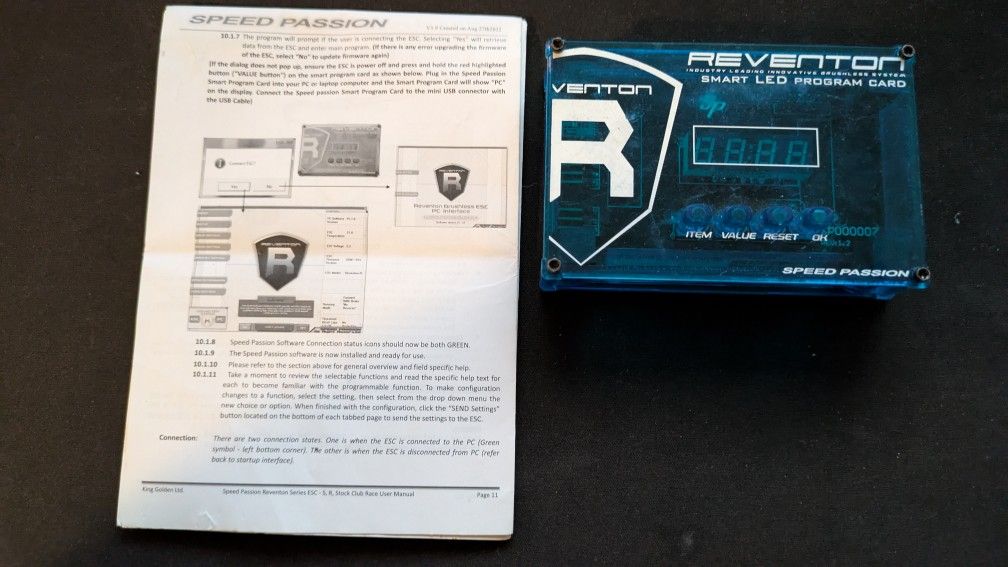 Speed Passion Reventon Series Smart LED Program Card for Reventon ESC