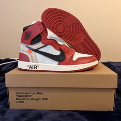 DS Off-White Jordan 1 Chicago Men’s 9.5