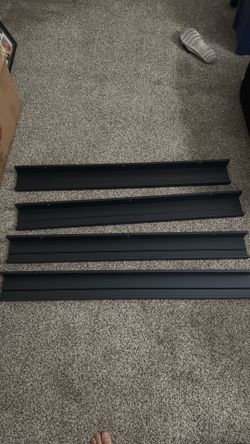 Wall shelves all black