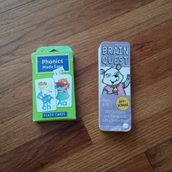 Set of Kids Life Learning Tools: Phonics Made Easy Flash Cards & Brain Quest Pre-K Cards