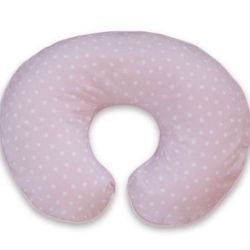 Boppy Classic Plus Pillow Slipcover With Confetti Dot and Stripe Pink cover