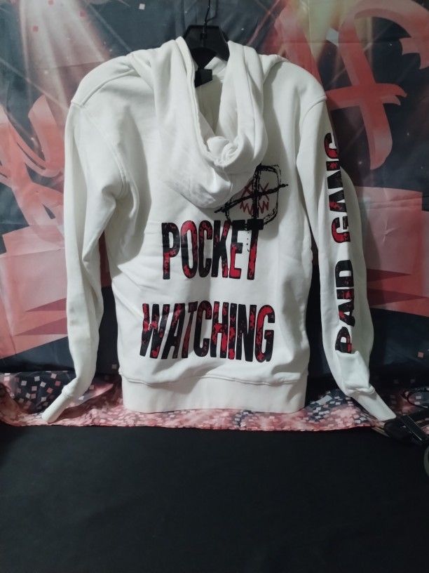 Paid Gang Graphic White Hoodie