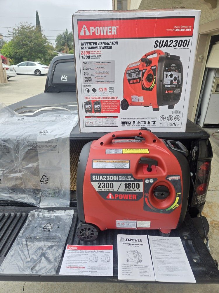 IPOWER SUA2300I ULTRA-QUIET INVERTER GENERATOR WITH MOBILITY KIT - CARB COMPLIANT 110 VOLTS (ONLY FOR USA)