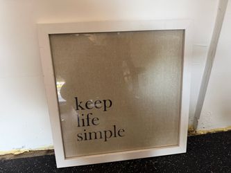 Keep Life Simple Wall Art
