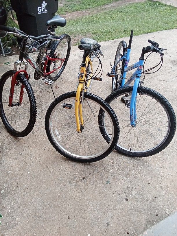 3 Bikes For $50!!!!