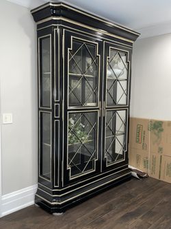 Marge Carson Curio Cabinet Armoire 