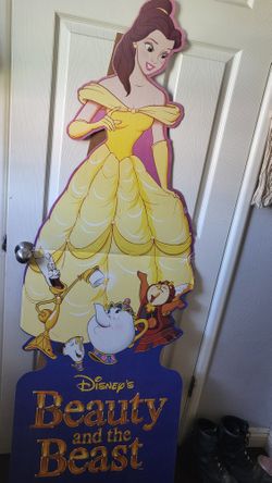 Disney belle beauty and the beast life size cutout vintage