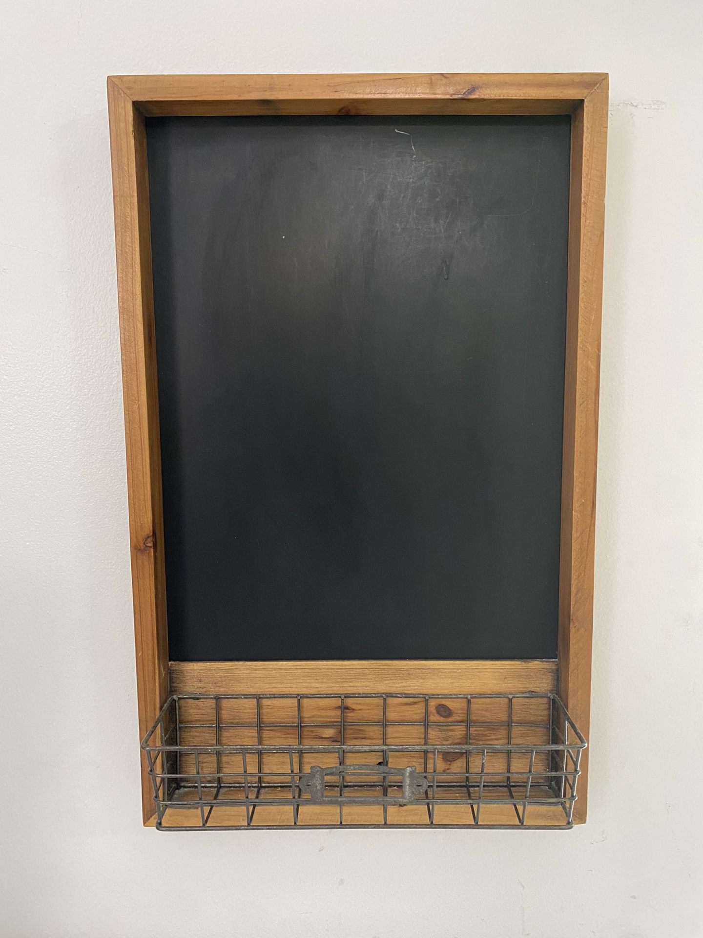 Chalkboard with storage basket - Like New