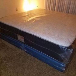 Queen Mattress - Double Sides - Box Spring - Delivery Available 