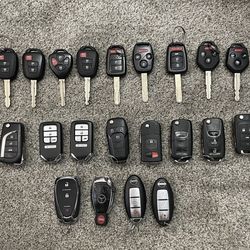 Car keys, fobs and remotes