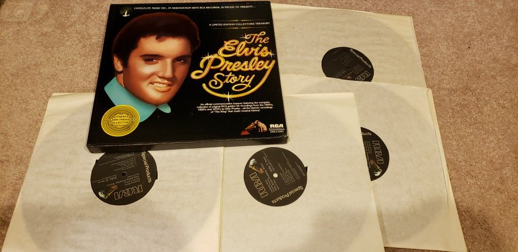 ELVIS PRESLEY-THE ELVIS PRESLEY STORY-5 ALBUM BOX SET-RCA #DML5-0263

