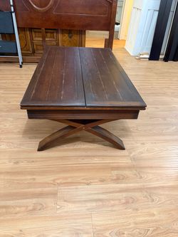Large Solid Wood Convertible / Expandable Coffee Table