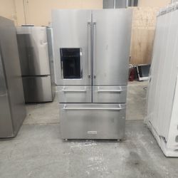 New KitchenAid 5 Doors Stainless Steel Fridge