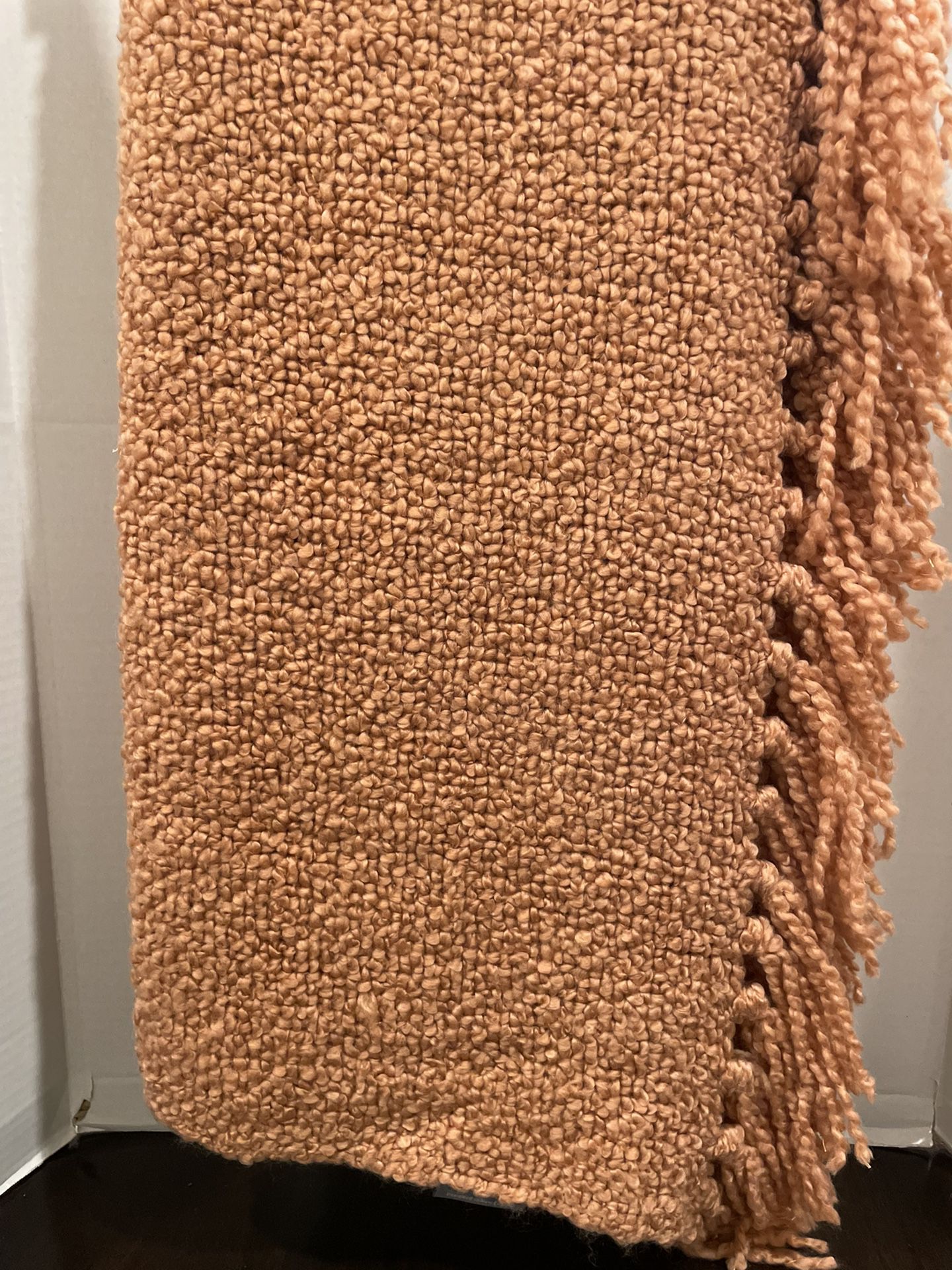 Berkshire Blanket Throw Artisan Collection Brand New Color Clay Retails $40 Asking $25