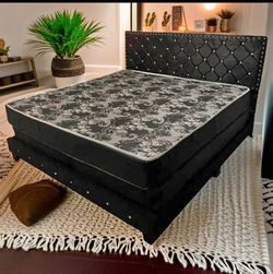 New king size bed with mattress and free delivery, pay on arrival