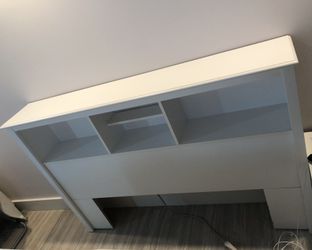 Full/queen headboard with storage/shelves