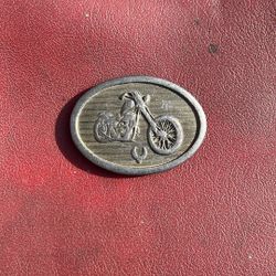 Vintage Motorcycle Belt Buckle