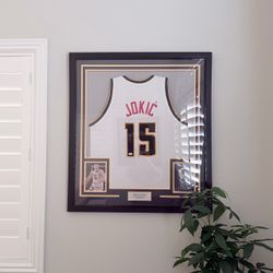 NBA signed framed jerseys