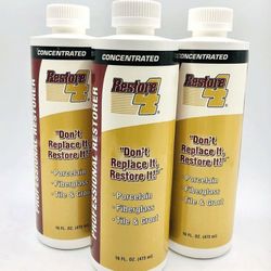 Qty (5) Bottles of Restore 4 Professional Restorer Porcelain Fiberglass Tile & Grout New