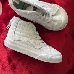 Toddler Vans All White 5.5 