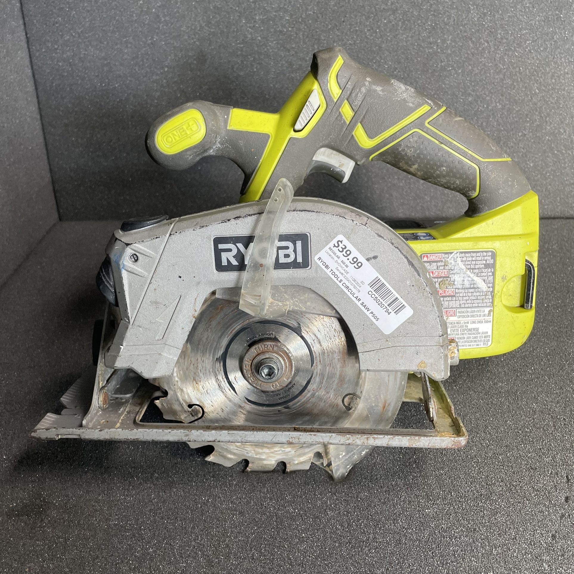 Ryobi 5-1/2” Circular Saw with 4Ah Battery
