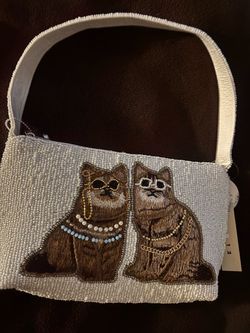 Women vintage beaded purse