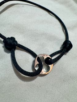 Louis Vuitton Empreinte Cord Bracelet, White Gold