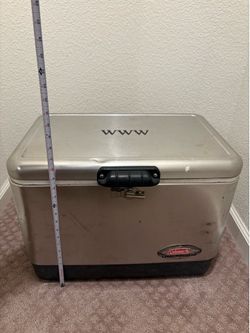 Coleman steel cooler