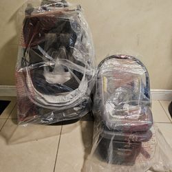 Graco Modes 3 Lite Platinum Travel System, Wit Car Seat