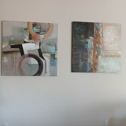 2 Large Wall Canvas 
