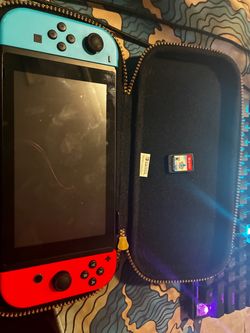 Nintendo switch with case