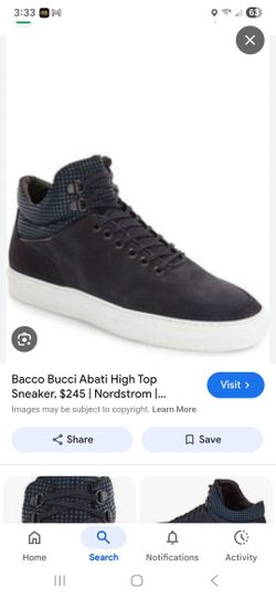 Bacco Bucci Abati High Top NEW in BOX