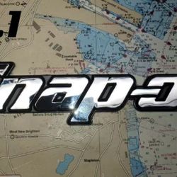SNAP-ON TOOL BOX LOGO EMBLEM, 8" LONG, BAND NEW SNAP-ON 20.3 