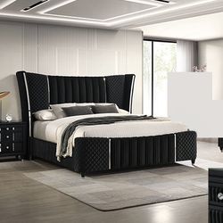 New In Box King Bed Frame With Mattress (Read Description Below)