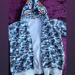 Blue Bape Hoodie