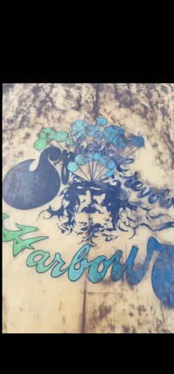 Vintage 1960s 7 Ft 2 Spherical Revolver Harbor Surfboard