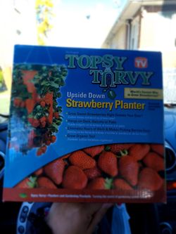 TOPSY TURVEY UPSIDE DOWN STRAWBERRY PLANTER