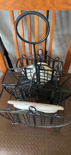 3 pc picnic caddy w handle