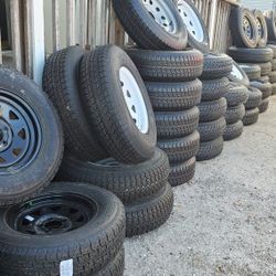 Brand new trailer tires with rim's