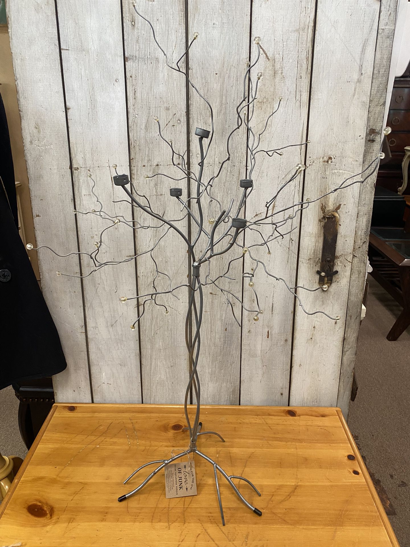 Silver Candle Stick Holder Tree 